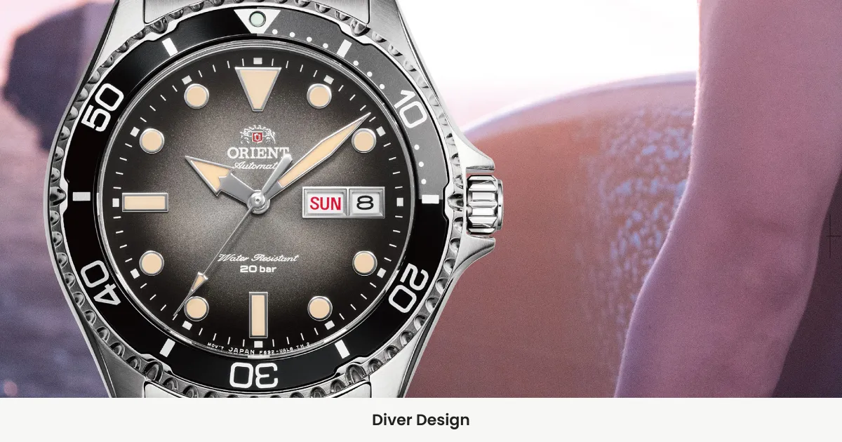 Diver Design | Sports | Orient | Orient, a brand of mechanical watches
