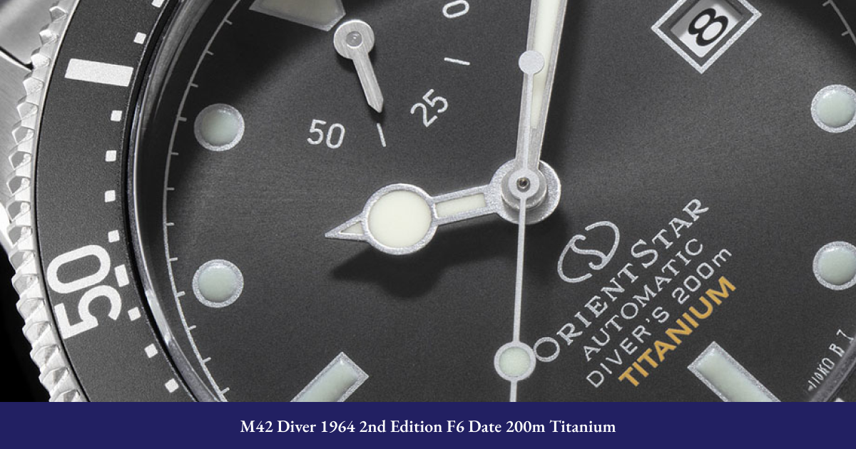 M42 Diver 1964 2nd Edition F6 Date 200m Titanium | Sports | Orient