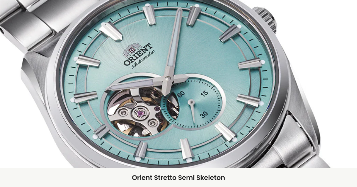 ORIENTコンテンポラリーStretto セミスケルトン　自動巻き　腕時計 オリエント ストレット セミスケルトン | コンテンポラリー | Orient