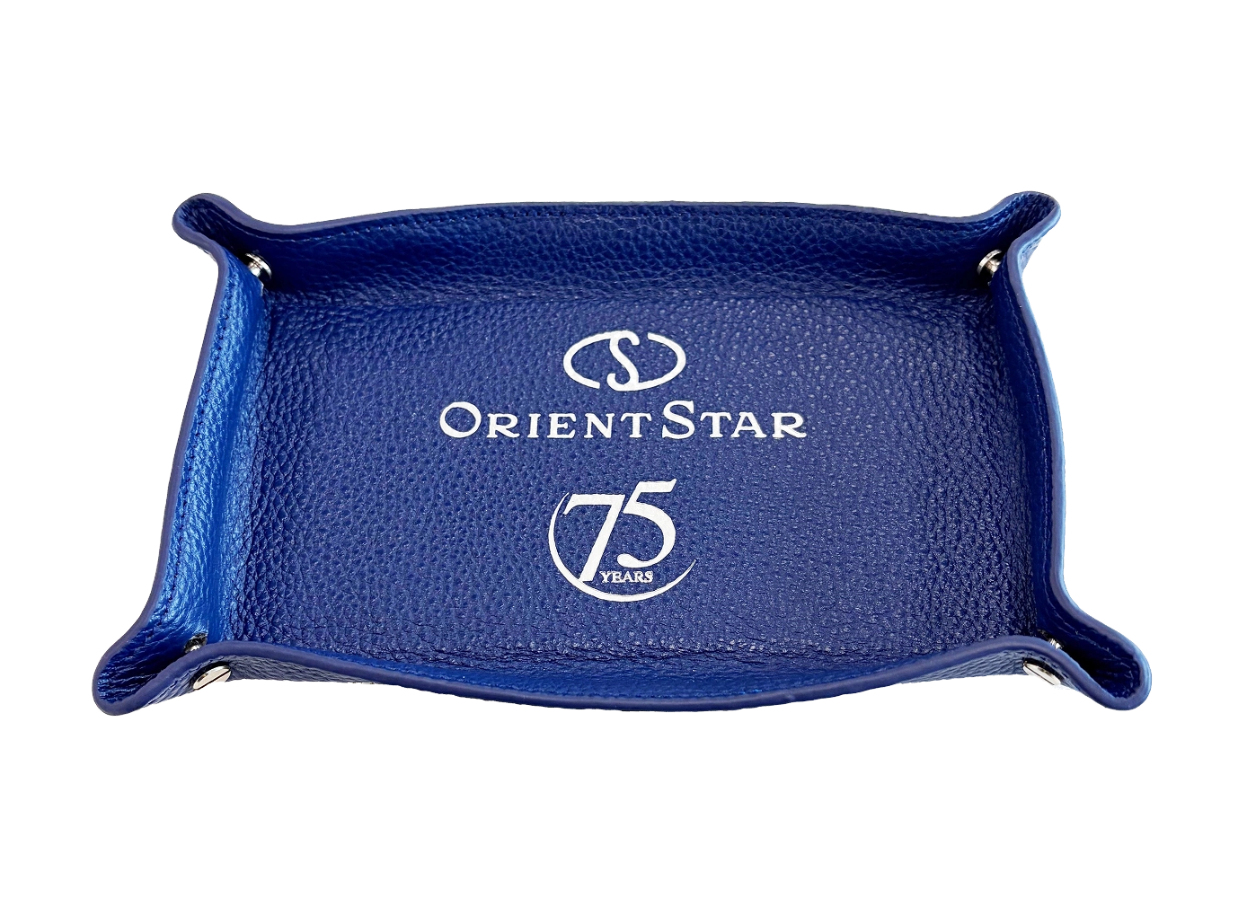 オリエントスター 75周年記念マーク入り オリジナル本革トレー